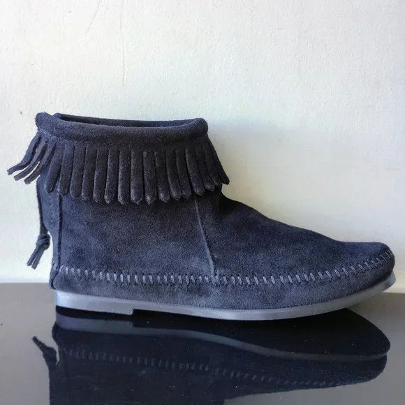 Minnetonka Shoes Minnetonka Womens Back Zip Hardsole Boot In